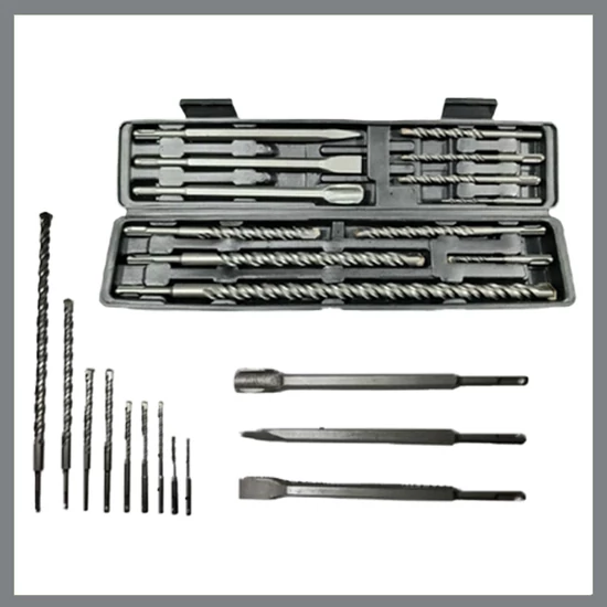 Haina SDS Plus fúrószár és vésőszár betonfúró betonvéső készlet 12 részes HB-6737