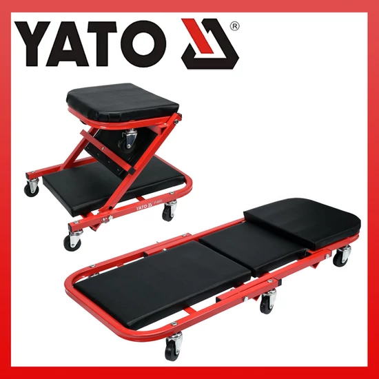 YATO FEKPAD GURULÓS SZÉKKÉ ALAKÍTHATÓ 91 CM YT-08802