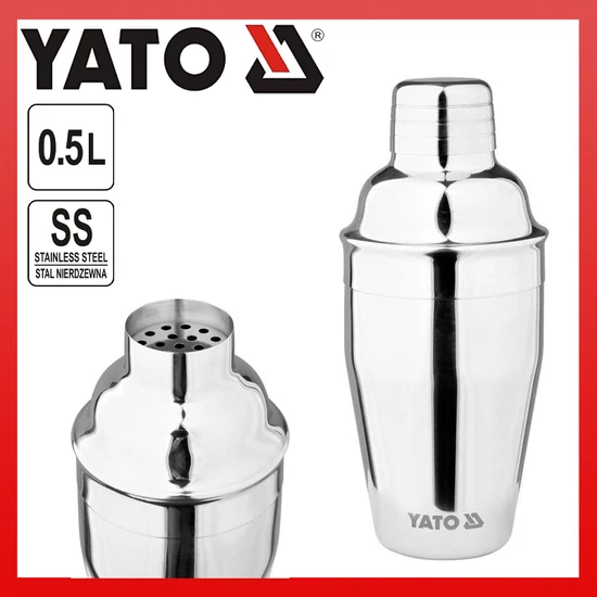 YATO KOKTÉL SHAKER, 500ML, INOX YG-07121