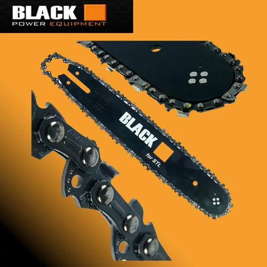 Black láncvezető és lánc szett , 2DB lánccal 15″ HSQ 53735