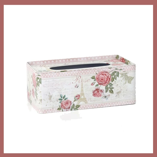 Papírzsebkendő tartó ROSE PARIS 24cm 63918111RP