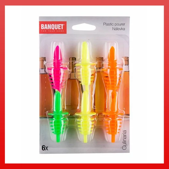 BANQUET CULINARIA műanyag tölcsér készlet, 6 db, színkeverék 48801006