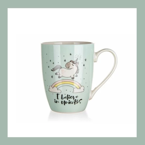 Kerámia bögre UNICORN 340ml, világoszöld 60270021lg