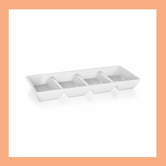 Porcelán kínálótál  BIANCA, 4  részes 60334501