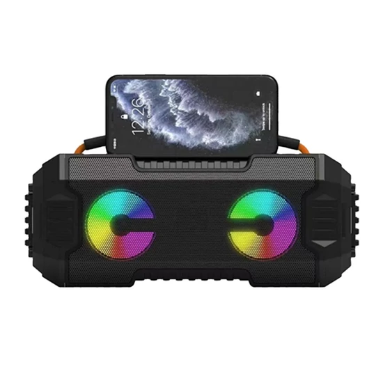 Hordozható vezeték nélküli Bluetooth hangszóró LED világítás HT-M10