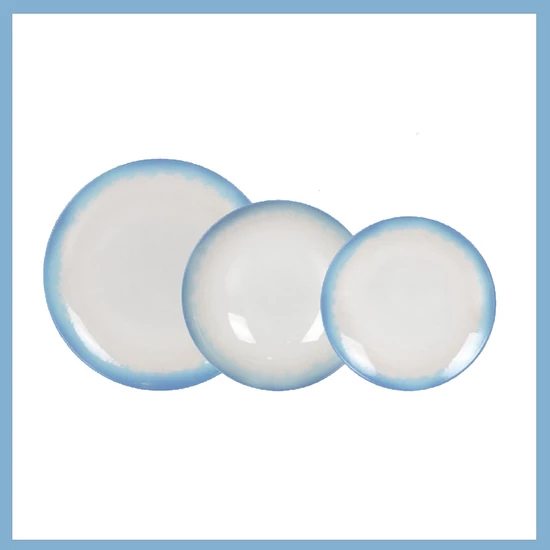 Díszített porcelán étkészlet 12 db AD-IBI26140