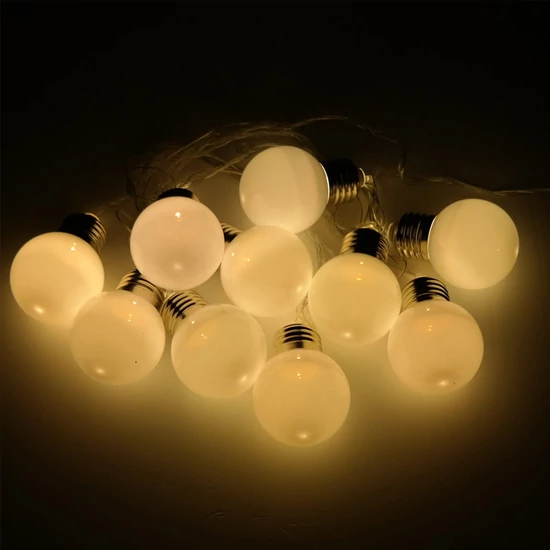 Gömb alakú 10 db -os LED fényfüzér