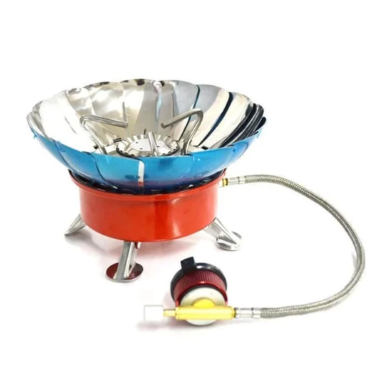 Szélálló kemping tűzhely