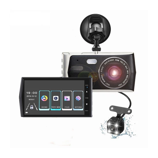 REC T680 Autós fedélzeti kamera,tolatókamerával HDMI kimenettel 4 colos kijelzővel - holm7174