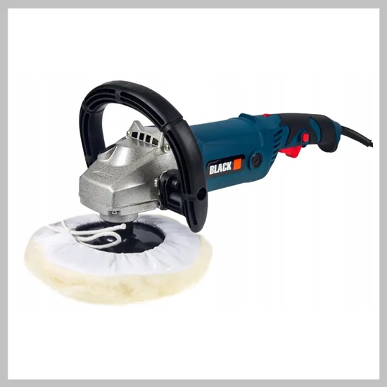 BLACK polírozógép fordulatszám szabályzós 600 – 3200rpm, 180mm, 2000W – 46053