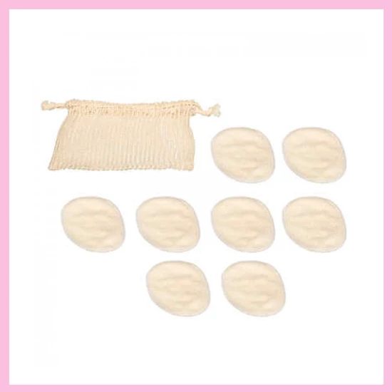 Mosható sminklemosó párna 8db-os csomag mosózsákkal 174677