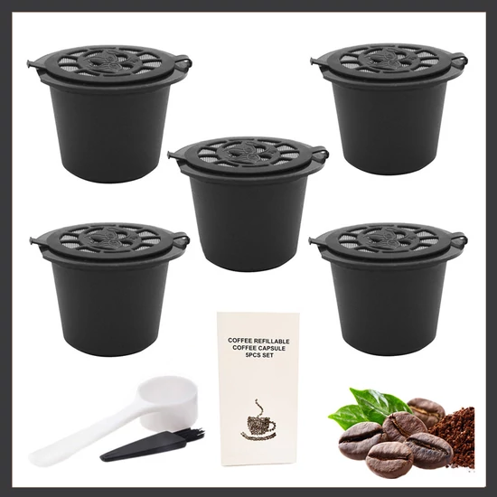 Újrafelhasználható Nespresso kávékapszula 5db 24093