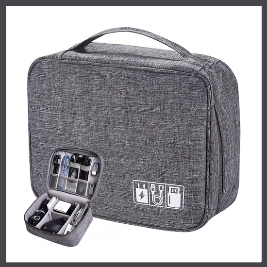 Utazásszervező táska töltőkhöz és kábelekhez 01898