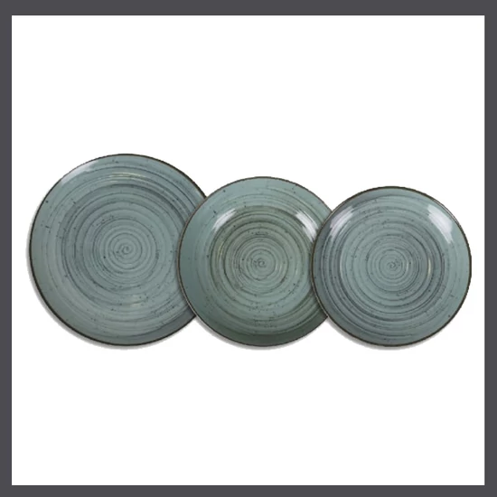 Monaco Türkiz 12 részes porcelán edénykészlet LM-MIN26140