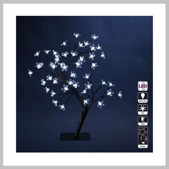 Karácsonyi LED dekor világító bonsai 45 cm 877244B