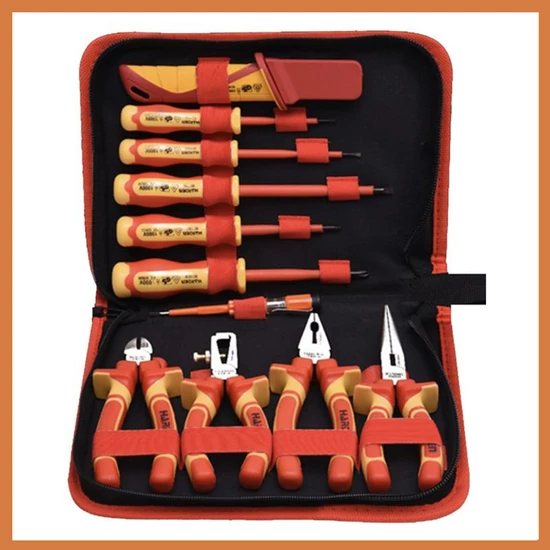 Black 11 részes szigetelt szerszám készlet 28719