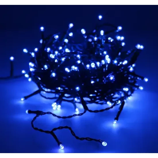 Fényfüzér 180led kék 8m KE21-1032