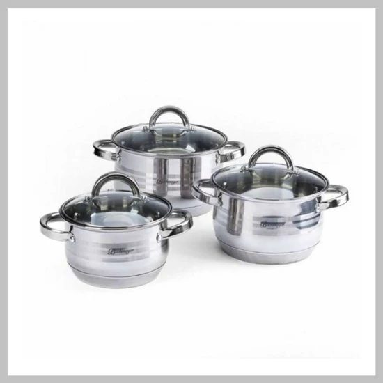 Berghome line rozsdamentes edénykészlet 6 részes BL-1225