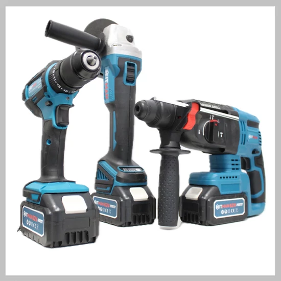 HITMAN sarokcsiszoló, csavarbehajtó, ütvefúró kefe nlküli készlet HT/BACD-4V3SL