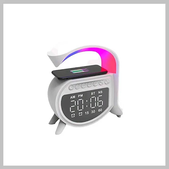 RGB LED Vezeték nélküli gyorstöltő  hangszóróval 15W A16