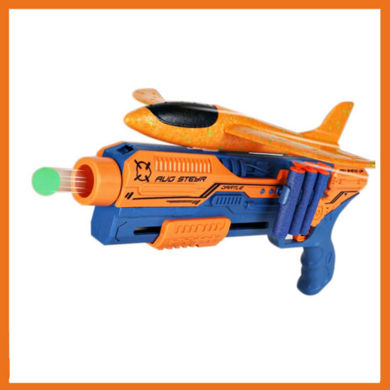 Játékfegyver kiegészítőkkel narancssárga 10014291