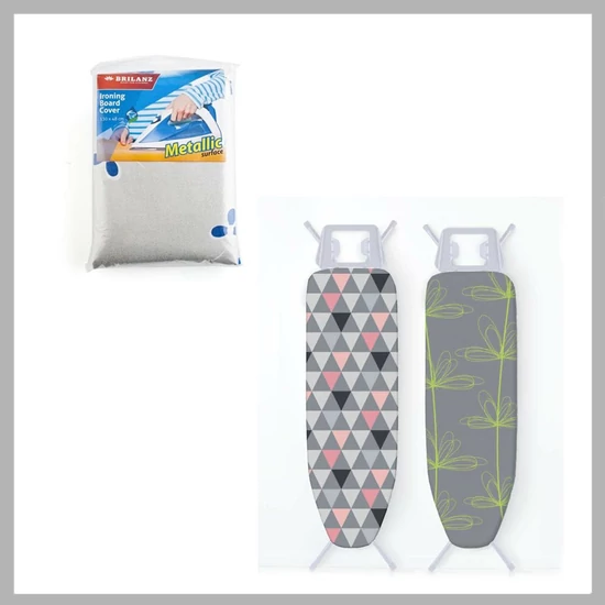 Textil vasalódeszka huzat BRILANZ fémes felülettel 01DC48F3M