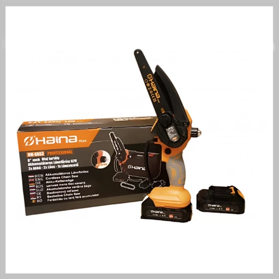 HAINA Akkumulátoros Láncfűrész 62V 6