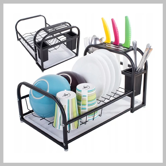 Edényszárító tálca állvánnyal 07130