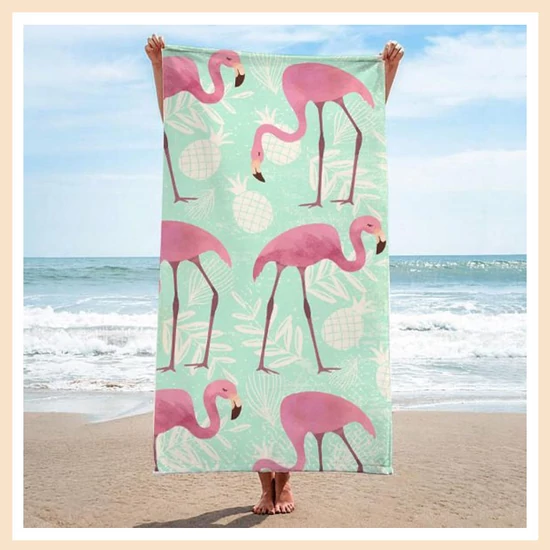 Strandtörölköző 150x70 Flamingó REC45WZ9