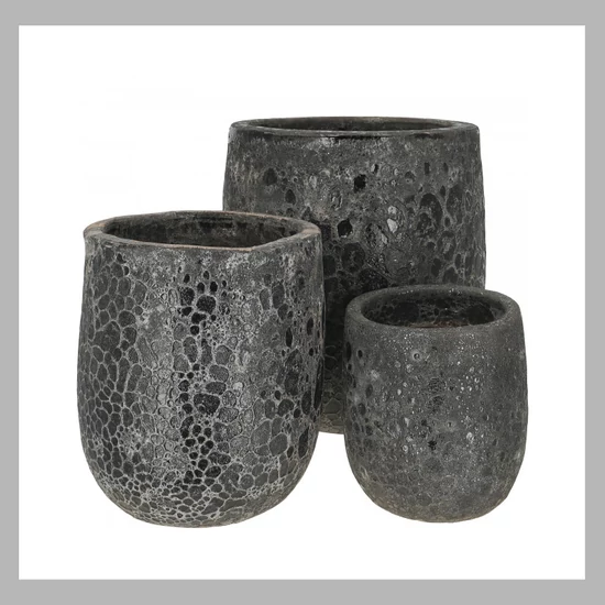 Marla fekete váza 3db 88233-36/20