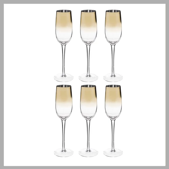 6 darabos pezsgős pohár készlet 154967