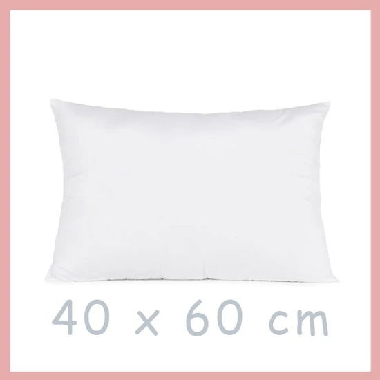 Fehér párna 40cm x 60 cm