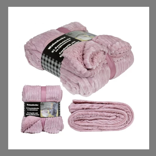 Rózsaszín nagyon puha 200x150cm  pléd 40879-RS