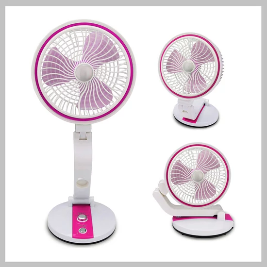Összecsukható ventilátor és lámpa pink ZT15765_R