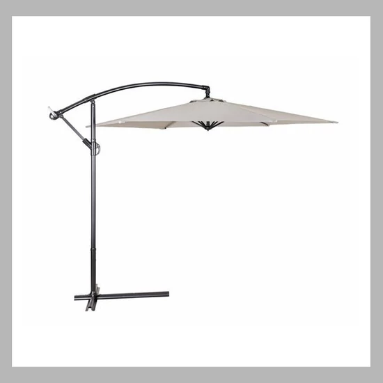 HAPPY GREEN Függő napernyő szürke 300cm 5046100B