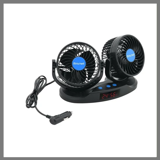 MITCHELL DUO MŰSZERFAL VENTILÁTOR HŐMÉRŐVEL 12v 07224