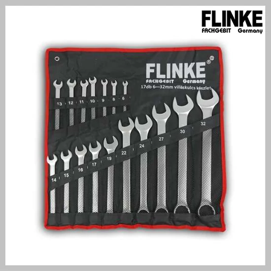 Flinke 17 részes csillag-villáskulcs készlet