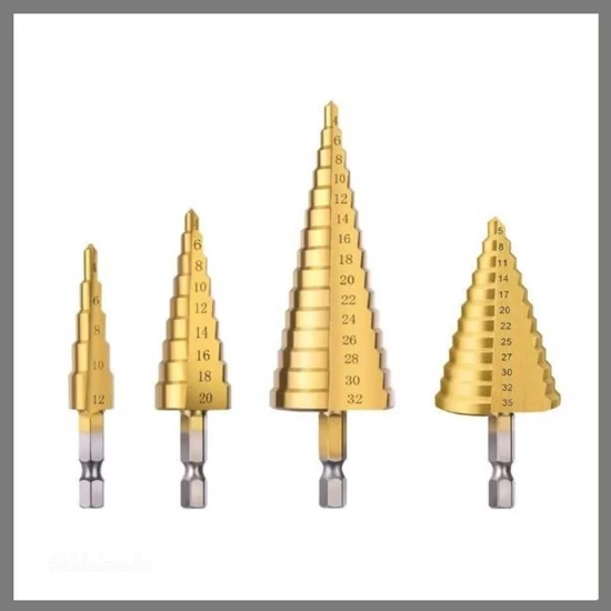 Haina HB-6779 Lépcsősfúró készlet 4db-os