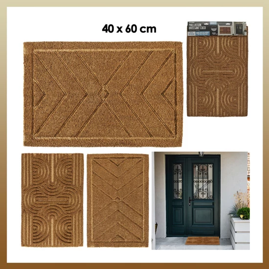 Dombormintás kókusz lábtörlő 40x60cm TX0179