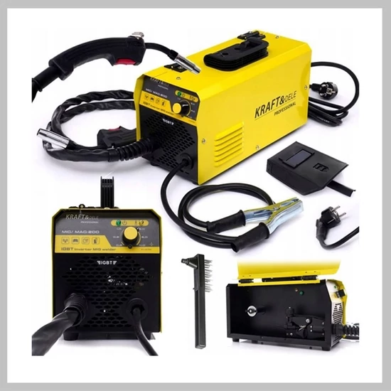 Kraft&Dele MIG/MAG fogyóelektródás védőgázas IGBT inverteres hegesztőgép KD810