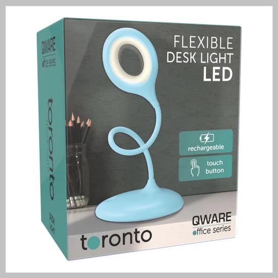 QWARE Flexibilis asztali lámpa - fehér  HOF-006BU