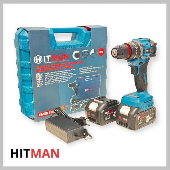 HITMAN kefe nélküli akkus fúró csavarozó 48V HT/CDI-6249i