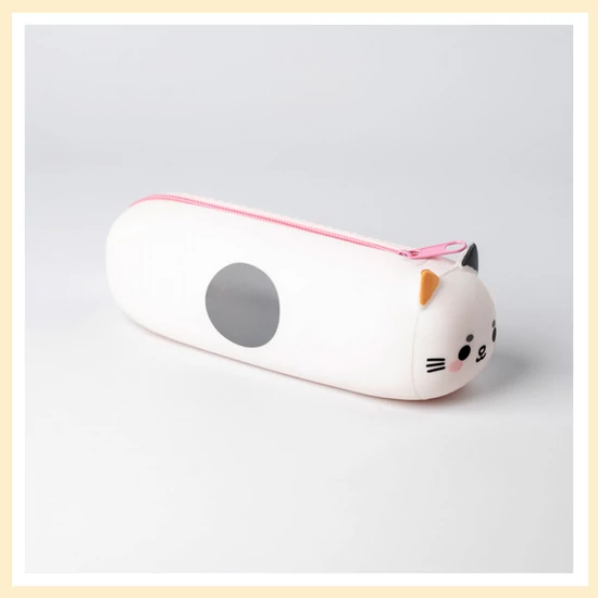 Szilikon cicás tolltartó ZTPCASE74