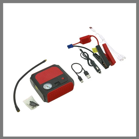 Multifunkciós autós töltő kompresszor power bank 07166