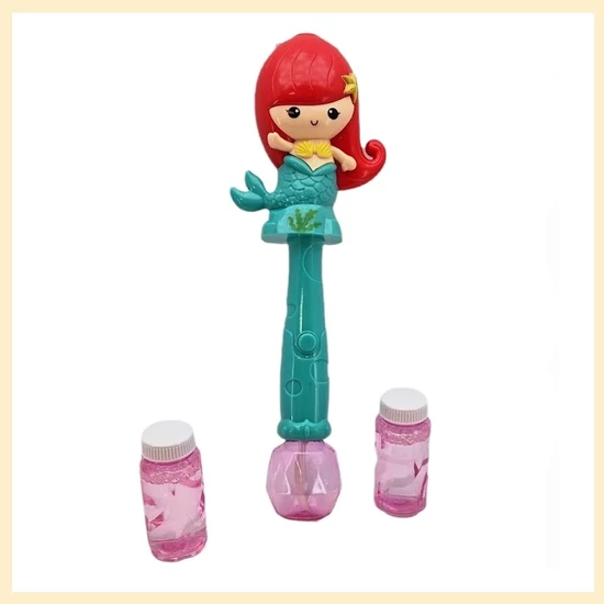 Buborékfúvó sellő fény-és hanghatásokkal 33cm 013277