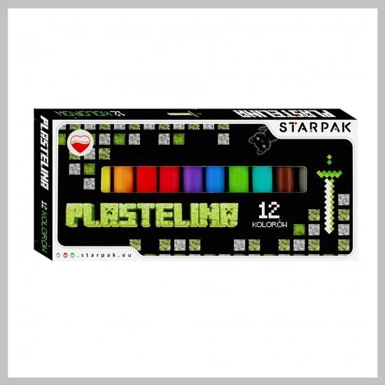 STARPAK Minecraft gyurma 12 szín 536885