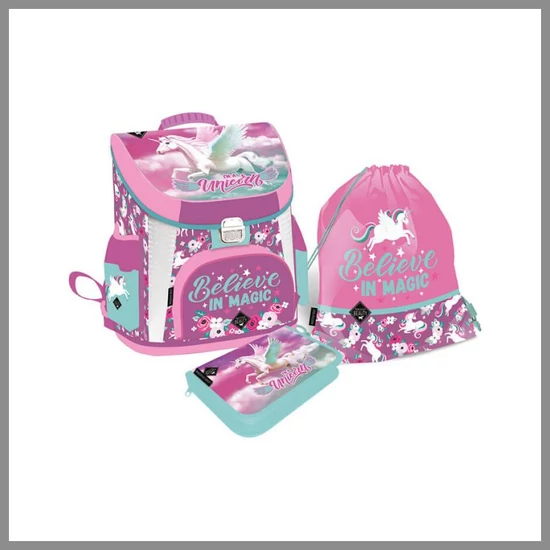 Iskolatáska Magical Beauty Unikornis szett
 413173