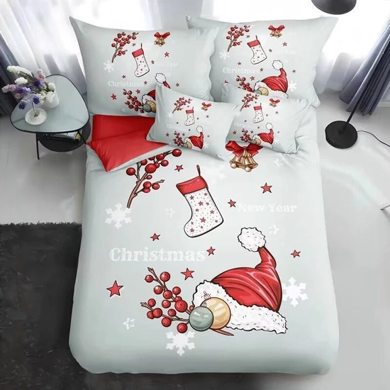 7 részes minőségi karácsonyi ágynemű X-mas 15 KC-04