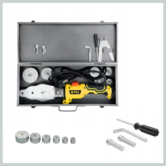 1500W műanyag cső hegesztőgép, 20-63 mm CON-EHD-1500