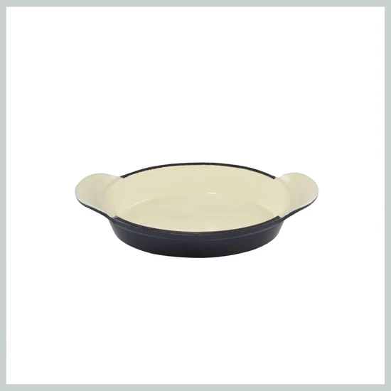 Perfect Home Zománcozott öntöttvas ovális szeletsütő mini acélkék 15517